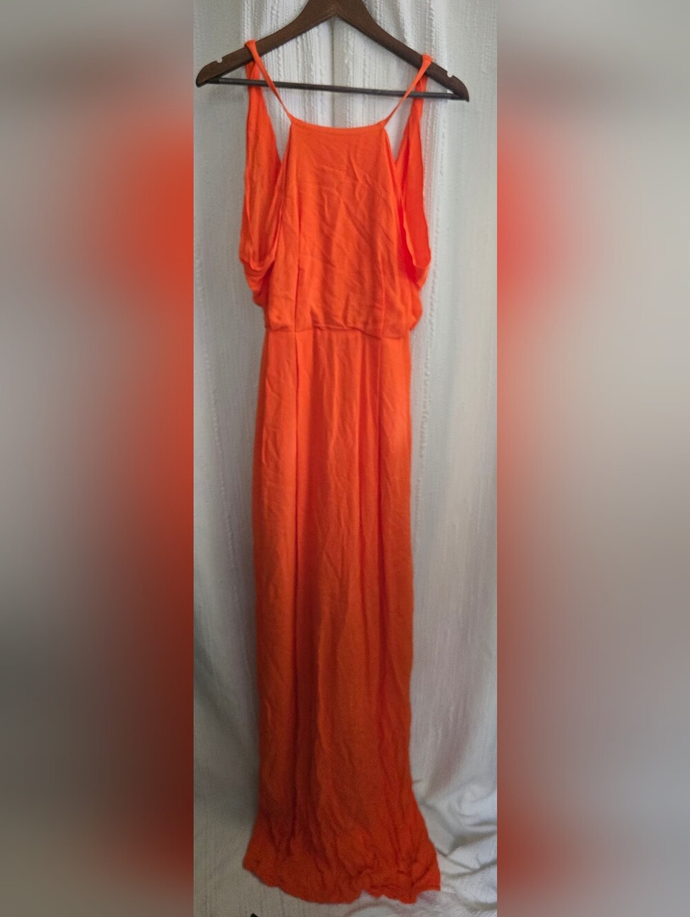 Womens Size 4 Rachel Comey Sherbert Orange Maxi Dress - Picture 4 of 10